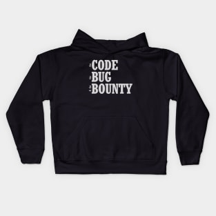 the code, the bug, and the bounty Kids Hoodie